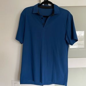 Blue Lululemon men’s Evolution Polo shirt size medium excellent condition